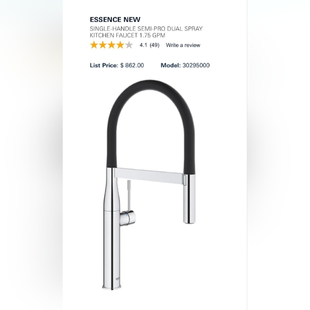NIB GROHE Essence semi-pro faucet